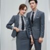 May Đồng Phục Vest Công Sở Đẹp Chất Lượng Thời Trang - MVES0001 6 Vest Công Sở Thời Thượng