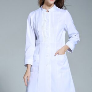 Áo Bác Sĩ Nữ Cổ Trụ Tay Dài