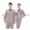 Áo Bảo Hộ Lao Động Tay Dài Phối Màu - MABH0022 6 Áo Bảo Hộ Trơn Xám