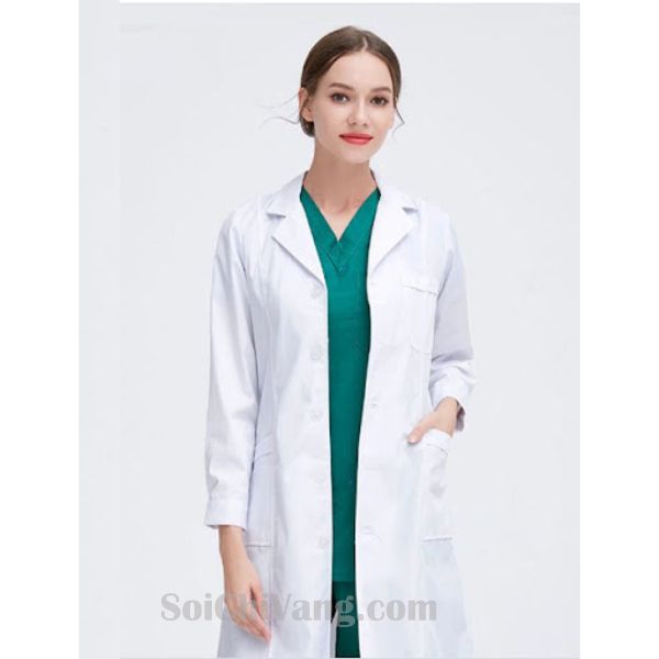 Áo Blouse Bác Sĩ Kiểu Dáng Cổ Điển Thanh Lịch - MABS0018 1 Áo Blouse Bác Sĩ Cổ Điển