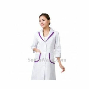 Áo Blouse Bác Sĩ Nữ Tay Ngắn