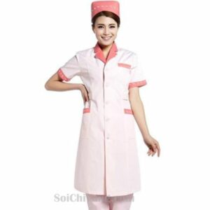 Áo Blouse Bác Sĩ Viền Hồng