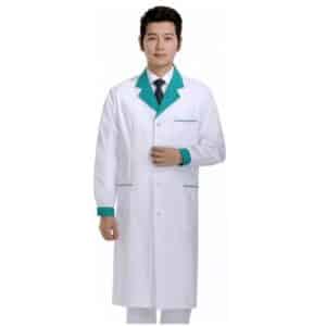 Áo Blouse Trắng Phối Viền Tay Dài