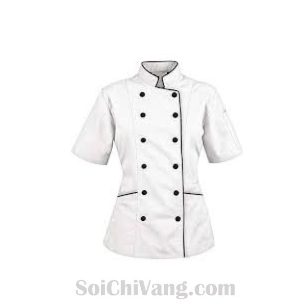 Áo Đầu Bếp Nam Dài Tay Dáng Dẹp - MADB0011 1 Áo Đầu Bếp Chịu Nhiệt