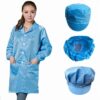 Áo Đồng Phục Khoác Ngoài Bảo Hộ Phòng Sạch Chống Bụi Tốt - MAPS0004 6 Áo Đồng Phục Khoác Ngoài Bảo Hộ Phòng Sạch Form Dài Có Túi.