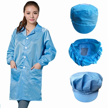 Áo Đồng Phục Khoác Ngoài Bảo Hộ Phòng Sạch Chống Bụi Tốt - MAPS0004 1 Áo Đồng Phục Khoác Ngoài Bảo Hộ Phòng Sạch Form Dài Có Túi.