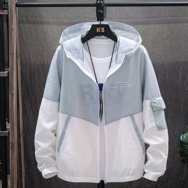 Xưởng May Áo Gió Phối 2 Màu - MAKG0049 1 Áo Gió Uy Tín