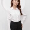 Áo Sơ Mi Nữ Tay Dài Màu Trắng - MSNU0032