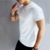 Áo Thun Nam Màu Trắng Đơn Giản Nút Bấm Đẹp - MTNA0013 5 Áo Thun Nam Màu Trắng