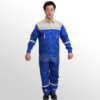 Quần Áo Bảo Hộ Chịu Nhiệt Hai Lớp Có Phản Quang - MDBH0011 3 Quần Áo Bảo Hộ Chịu Nhiệt Có Viền Phản Quang Màu Xanh Nhã Nhặn