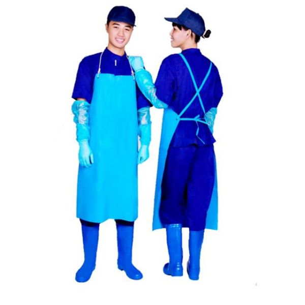 Tạp Dề Yếm Thắt Dây Chống Hóa Chất Chất Lượng Chính Hãng - MTDE0023 1 Tạp Dề Yếm