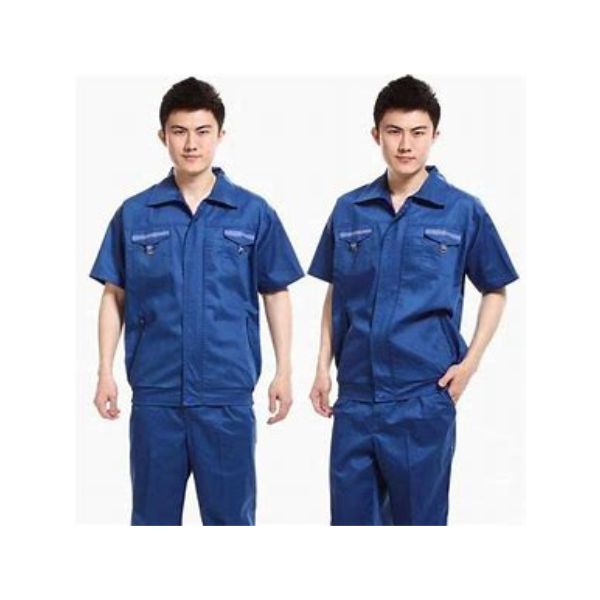 Áo Bảo Hộ Lao Động Tay Ngắn Phối Màu - MABH0045 1 Áo Bảo Hộ Tay Ngắn