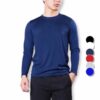 Áo Thun Trơn Cổ Tròn Tay Dài Thanh Lịch Cho Nam - MTTR0020 2 Áo Thun Trơn Nam Tay Dài Màu Sắc