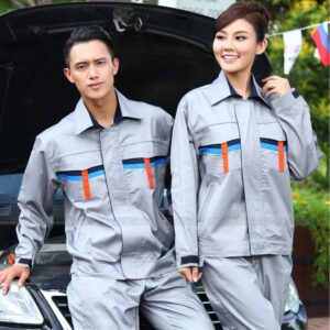 Đồ Bảo Hộ Lao Động Giá Rẻ Tay Dài Cho Nam Nữ Phối Viền Độc Đáo