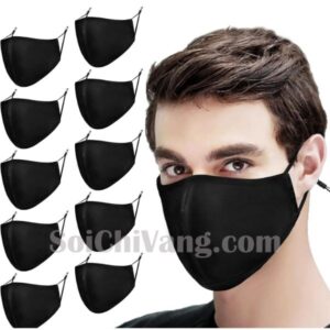 Khẩu Trang Vải Chất Lượng Cao In Logo Thương Hiệu - KTV0007 5 Khẩu Trang Chất Lượng Cao Tại Sợi Chỉ Vàng