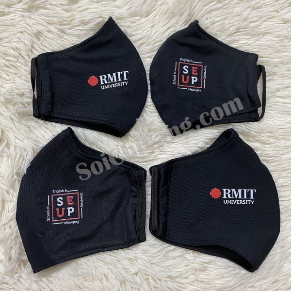 Khẩu Trang Vải In Logo Công Ty Chất Lượng Cao Cấp - KTV0003 2 Khẩu Trang Vải In Logo Công Ty Đẹp