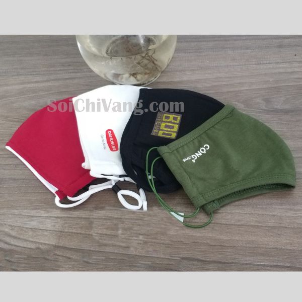 Khẩu Trang Vải Kháng Khuẩn 2 Lớp In Logo Theo Yêu Cầu - KTV0013 3 Khẩu Trang Vải Kháng Khuẩn Chính Hãng