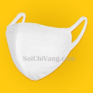 Khẩu Trang Vải Kháng Khuẩn Bảo Vệ Sức Khỏe Chất Lượng - KTV0017 5 Khẩu Trang Vải Kháng Khuẩn Màu Trắng Chống UV