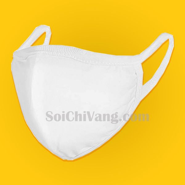 Khẩu Trang Vải Kháng Khuẩn Bảo Vệ Sức Khỏe Chất Lượng - KTV0017 2 Khẩu Trang Vải Kháng Khuẩn Màu Trắng Chống UV
