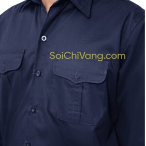Áo Công Nhân Cơ Khi Được May Đẹp Nhất – DMS0011 7 Áo công nhân cơ khi đẹp có túi